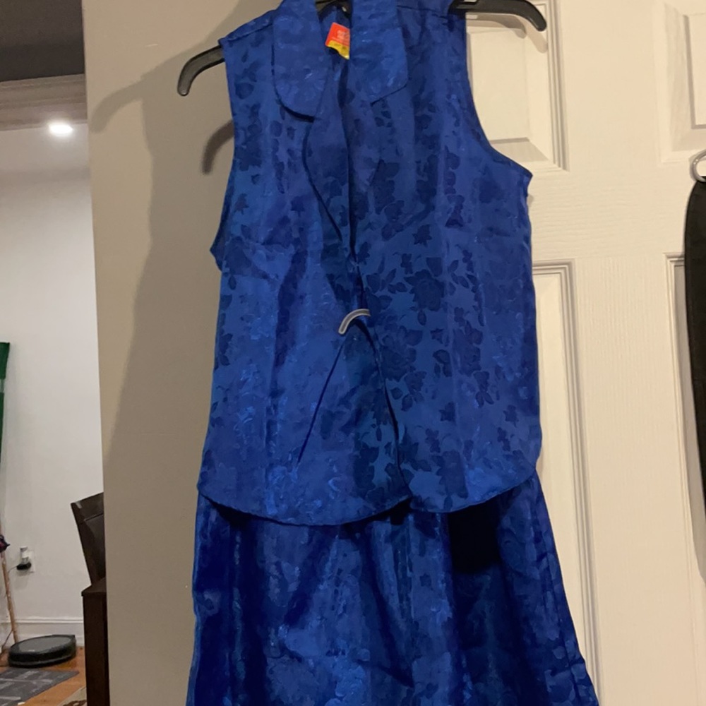 Two blue sets women sleepwear